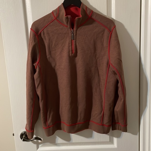 Tommy Bahama reversible sweater with half zip - Picture 7 of 9